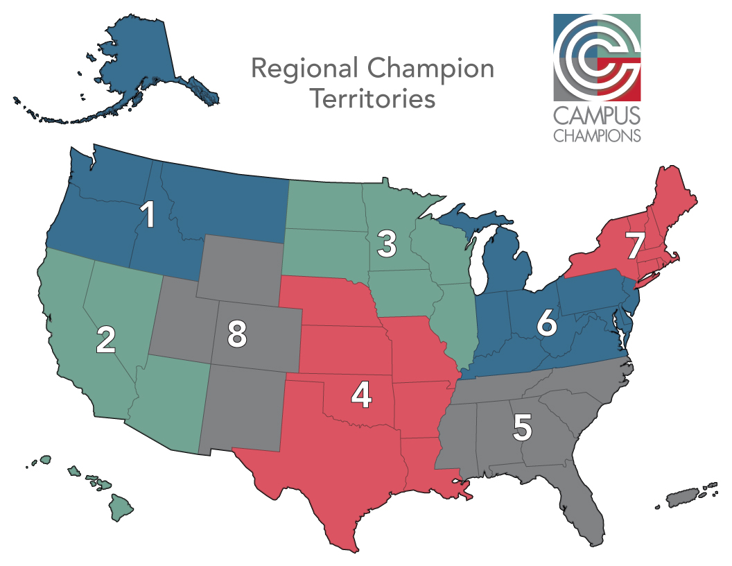 Region Champion Territories Map