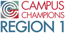 The words Campus Champions Region 1